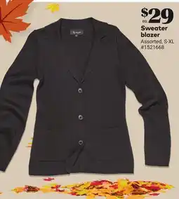 Giant Tiger Sweater blazer offer