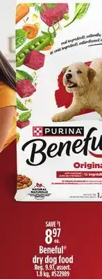 Giant Tiger Beneful dry dog food offer