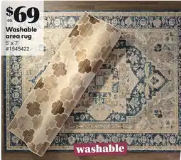 Giant Tiger Washable area rug offer