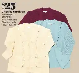 Giant Tiger Chenille cardigan offer
