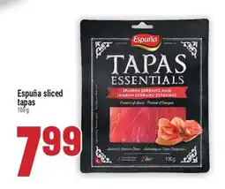 Marché Adonis Espuña sliced tapas offer