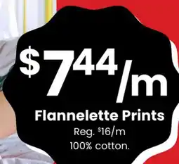 Fabricland Flannelette Prints offer
