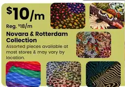 Fabricland Novara & Rotterdam Collection offer