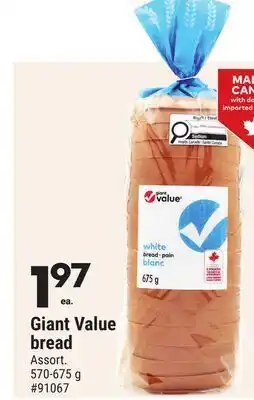 Giant Tiger Giant Value bread offer