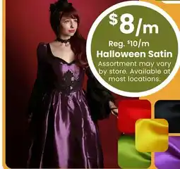 Fabricland Halloween Satin offer
