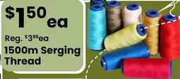 Fabricland 1500m Serging Thread offer