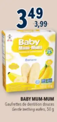 Familiprix BABY MUM-MUM, Gentle teething wafers, 50 g offer