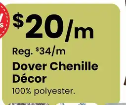 Fabricland Dover Chenille Décor offer