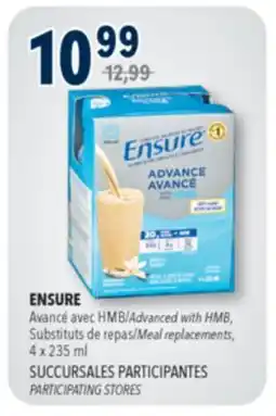 Familiprix ENSURE, Advanced with HMB, Meal replacements, 4 x 235 ml offer