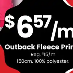 Fabricland Outback Fleece Prints offer