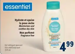 Familiprix ESSENTIEL, Skin relief body wash, 354 ml offer