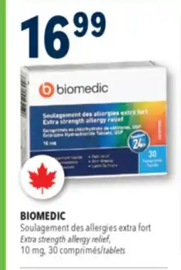 Familiprix BIOMEDIC, Extra strength allergy relief, 10 mg, 30 tablets offer