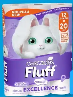 Familiprix CASCADES, Fluff, Bathroom tissue, 12 jumbo rolls offer
