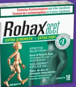 Familiprix ROBAXACET, Back and muscle pain, 18 caplets offer