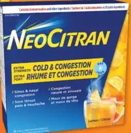 Familiprix NEOCITRAN Selected products, 10 sachets offer