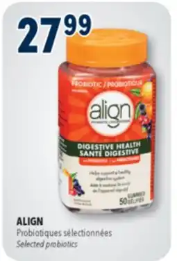 Familiprix ALIGN, Selected probiotics offer
