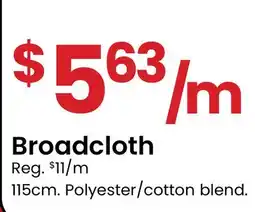 Fabricland Broadcloth offer