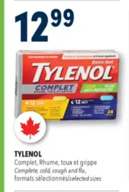 Familiprix TYLENOL Complete, cold, cough and flu, selected sizes offer