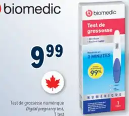 Familiprix BIOMEDIC, Digital pregnancy test, 1 test offer