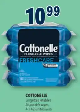 Familiprix COTTONELLE Disposable wipes, 4 x 42 units offer
