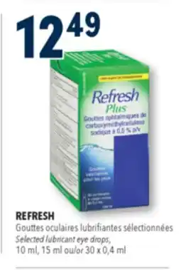 Familiprix REFRESH Selected lubricant eye drops, 10ml, 15ml or 30x 0.4ml offer