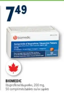 Familiprix BIOMEDIC, Ibuprofen, 200 mg, 50 tablets or caplets offer