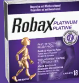 Familiprix ROBAX Platinum, ROBAXACET or ROBAXISAL, Back and muscle pain, 18 caplets offer
