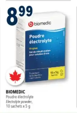 Familiprix Biomedic original electrolyte powder sachets offer