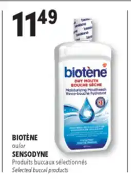 Familiprix BIOTÈNE or SENSODYNE Selected buccal products offer
