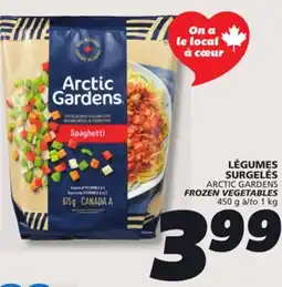 IGA ARCTIC GARDENS FROZEN VEGETABLES offer