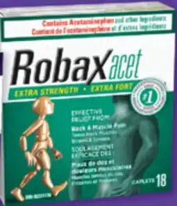 Familiprix ROBAXACET Maux de dos et douleurs musculaires 18 caplets offer