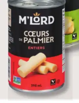 IGA M'LORD ARTICHOKE HEARTS OR HEARTS OF PALM offer