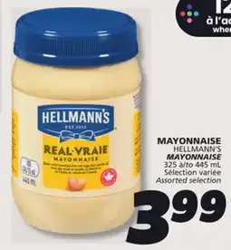 IGA HELLMANN'S MAYONNAISE offer