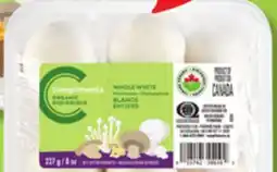 IGA COMPLIMENTS ORGANIC WHOLE WHITE MUSHROOMS offer