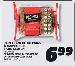 IGA PROMISE GLUTEN FREE SLICE BREAD OR HAMBURGER BUNS offer