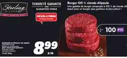 IGA STERLING SILVER BEEF SHOULDER BURGERS offer