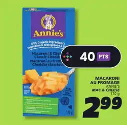IGA ANNIE'S MAC & CHEESE offer