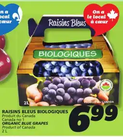 IGA ORGANIC BLUE GRAPES offer