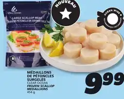 IGA CLEAR OCEAN FROZEN SCALLOP MEDALLIONS offer