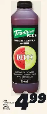IGA TRADITION PLUS JUICE offer