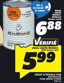 IGA BEAURIVAGE PURE MAPLE SYRUP offer