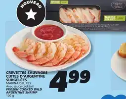 IGA MARINA DEL REY FROZEN COOKED WILD ARGENTINE SHRIMP offer