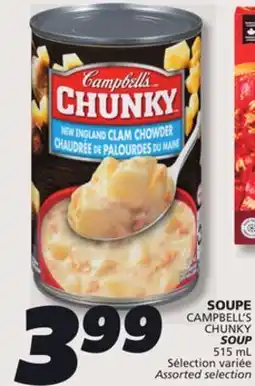 IGA CAMPBELL'S CHUNKY SOUP offer