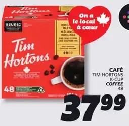 IGA TIM HORTONS K-CUP COFFEE offer
