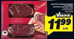 IGA TOP GOURMET MARINATED BEEF FLAP STEAK offer