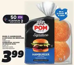 IGA POM SIGNATURE HAMBURGER, HOT-DOG OR BRIOCHE BUNS offer