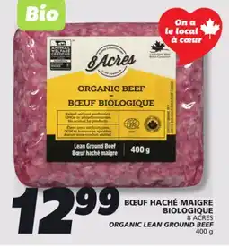 IGA 8 ACRES ORGANIC LEAN GROUND BEEF offer