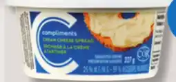 IGA COMPLIMENTS CREAM CHEESE offer