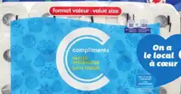 IGA COMPLIMENTS PAPER TOWEL OR BATHROOM TISSUE offer