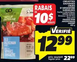 IGA GREEN OCEAN FROZEN RAW ARGENTINIAN SHRIMP offer